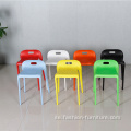 Lågryggbar ABS Stackable Plastic Dining Chair